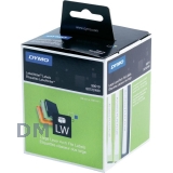 Этикетки DYMO на корешок папки-регистратора, белые, бумажные, стойкие, 190 х 59 мм., 110 этикеток,  (S0722480/99019)