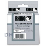 Картридж Rhino с термоусадочной трубкой для Rhino PRO 5000, 9 мм x1.5 м,черный шрифт, белая лента (S0718280/18053)