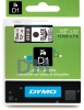 Лента DYMO  пластиковая, системы D1, 12 мм х 7 м, черный шрифт, прозрачная лента (S0720500/45010)