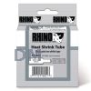 Картридж Rhino с термоусадочной трубкой для  Rhino PRO 5000, 6 мм x1.5 м, черный шрифт, белая лента (S0718260/18051)