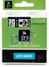 Лента DYMO системы D1, 24 мм х 7 м, пластиковая, черный шрифт, прозрачная лента (S0720920/53710)
